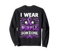 Drapeau de sensibilisation au suicide « I Wear Teal Purple For Someone I Miss Suicide » Sweatshirt