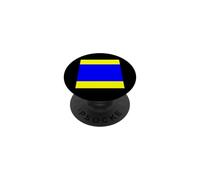 Drapeau de Signal Nautique Lettre D Bateau Maritime Alphabet PopSockets PopGrip Adhésif