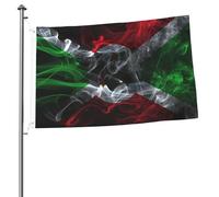 Drapeau de style fumé du Burundi, drapeaux pour l'extérieur, bannière robuste double face de 2 x 3 pieds, pour la maison, la cour, le festival, la décoration de jardin extérieur, drapeau de bienvenue
