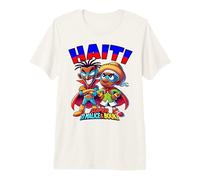 Drapeau de Super-héros haïtien Folklore haïtien pour Enfants et Tout-Petits T-Shirt Haut de Gamme