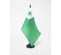 Drapeau de table Esperanto 21x14cm - PETIT Drapeaux DE BUREAU de la langue internationale 14 x 21 cm - AZ FLAG