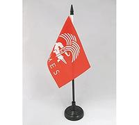 Drapeau de table Nîmes 15x10cm - PETIT Drapeaux DE BUREAU crocodile nîmois 10 x 15 cm - AZ FLAG