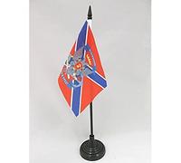 Drapeau de Table Nouvelle-Russie avec Armes, 15cm x 10cm
