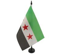Drapeau de table Syrie - Armée Syrienne libre 21x14cm - PETIT Drapeaux DE BUREAU syrien 14 x 21 cm - AZ FLAG