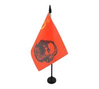 Drapeau de table URSS avec Marx 21x14cm - PETIT Drapeaux DE BUREAU du marxisme - marxiste 14 x 21 cm - AZ FLAG