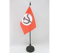 Drapeau de table URSS Parti national bolchevique 15x10cm - PETIT Drapeaux DE BUREAU communiste 10 x 15 cm - AZ FLAG