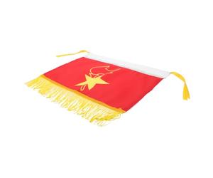 Drapeau de Tambour Rouge en Nylon pour Fanfares et Parades | Visibilité Renforcée, Montage Rapide, pour Élèves et Directeurs, Festivals, Instruments Cuivre et Ensemble
