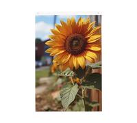 Drapeau de tournesol de ferme 61 x 91 cm - Double face - Avec œillets en laiton - Bannière de décoration saisonnière - Fond photo pour cour, porche, pelouse