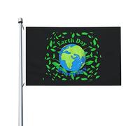 Drapeau de tous les jours du jour de la terre 0,9 x 1,5 m double face extérieur ferme cour signe jardin drapeau décoratif avec œillets en laiton