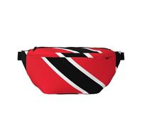 Drapeau de Trinité-et-Tobago Sac banane élégant - Pochette de voyage polyvalente et compacte pour un rangement mains libres, Noir , Taille unique