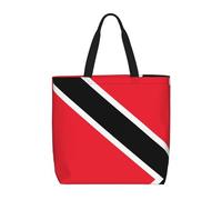 Drapeau de Trinité-et-Tobago Sac fourre-tout décontracté pour femme, sac fourre-tout réutilisable, sac à bandoulière multifonction, grande capacité