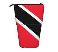 Drapeau de Trinité-et-Tobago Trousse à Crayons Extensible Stand Multi-Design Oxford Tissu Réglable Hauteur Multi-Usages Cosmétique Trousse Cosmétique
