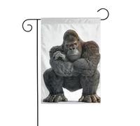 Drapeau De Vacances 30X45Cm Gorille En Colère Drapeau De Noël Verticale Signes De Jardin Pour Extérieur, Décoration, Extérieur