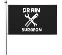 Drapeau de Vacances 90X150cm, chirurgien draineur Renforcé Drapeau de Jardin avec œillets Suspendus Fanion pour Restaurant Balcon Anniversaire