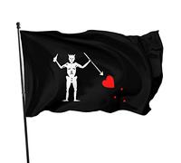 Drapeau De Vacances 90X150cm Drapeau Du Pirate De Barbe Noire Drapeau Corsaire Personnalisé Drapeaux Couleurs Vives Drapeau De Pirate Pour Manif Jardin Événements
