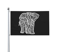 Drapeau de Vacances 90X150cm, Éléphant rouge d'Alabama Décoratifs Drapeaux avec œillets Flags pour Extérieur Décorations Maison