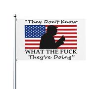 Drapeau de Vacances 90X150cm, Ils ne savent pas ce qu'ils font Résistants aux Intempéries Drapeaux Personnalisé Bannière Extérieure pour Jardin Fête Balcon