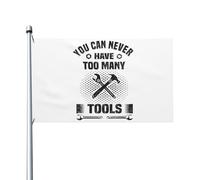 Drapeau de Vacances 90X150cm, Je répare des trucs avec œillets Drapeaux Résistants aux Intempéries Suspendus Fanion pour Décorations Balcon Événements