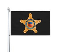 Drapeau de Vacances 90X150cm, Logo des services secrets des États-Unis Renforcé Drapeaux Décoratifs Bannière Extérieure pour Jardin Restaurant Célébration
