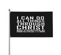 Drapeau de Vacances 90X150cm, Philippiens 413 Livre Verset Christianisme Gis Foi Religieux avec œillets Drapeaux Personnalisé Bannière Extérieure pour Restaurant Balcon Décorations