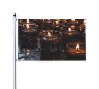 Drapeau de Vacances 90X150cm, Quelques bougies sont allumées Décoratifs Drapeau Personnalisée Bruant pour Anniversaire manif Célébration