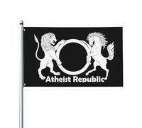 Drapeau de Vacances 90X150cm, République athée Personnalisé Drapeaux avec œillets Suspendus Fanion pour Célébration Événements Décorations