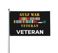 Drapeau de Vacances 90X150cm, vétéran de la guerre du Golfe Décoratifs Drapeaux Double Couture Bannière Extérieure pour manif Décorations Intérieur