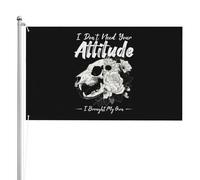 Drapeau De Vacances Avec Œillets Drapeaux Je N'Ai Pas Besoin De Ton Attitude, J'Ai La Mienne. Renforcé Bannière Extérieure Pour Anniversaire Maison Fête 90X150Cm