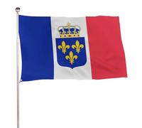Drapeau De Vacances Avec Œillets Drapeaux La France Du Comte Henri De Chambord Renforcé Suspendus Fanion Pour Balcon Événements Maison 90X150Cm