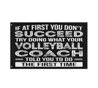 Drapeau De Vacances Couleurs Vives Drapeaux Le Volley-Ball Est Mon Super-Pouvoir. Professeur De Volley-Ball Décoratifs Bruant Pour Célébration Restaurant Bar 90X150Cm