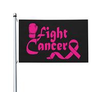 Drapeau De Vacances Décoratifs, Combattre Le Cancer Personnalisé Bruant Pour Événements Bar Drapeaux 90X150Cm