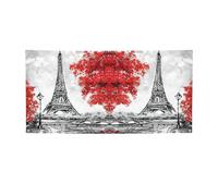 Drapeau de vacances imprimé Paris - Bannière colorée idéale pour les bars dans le jardin et les réunions entre amis