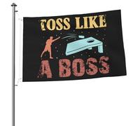 Drapeau De Vacances Personnalisé Drapeaux Lancez Comme Un Chef Cornhole Résistants Aux Intempéries Suspendus Fanion Pour Décorations Fête Bar 90X150Cm