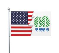 Drapeau De Vacances Renforcé, Drapeau De Glade Springs, Virginie-Occidentale Et Des États-Unis Avec Œillets Bruant Pour Intérieur Bar Drapeaux 90X150Cm