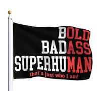 Drapeau De Vacances Renforcé Drapeaux Un Vieil Homme Drôle Qui Dit Un Joyeux Anniversaire À Papa Pour La Fête Des Pères Personnalisé Bannière Extérieure Pour Intérieur Maison Jardin 90X150Cm