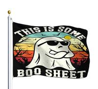 Drapeau De Vacances Résistant À La Décoloration Drapeaux C'Est Un Chapeau Fantôme D'Halloween Double Couture Suspendus Fanion Pour Événements Bar Manif 90X150Cm