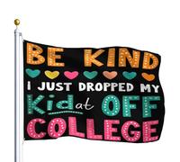 Drapeau De Vacances Résistants Aux Intempéries Drapeaux Vintage Soyez Gentil Je Viens De Déposer Mon Enfant Dans Une Salle De Classe À L'Université Décoratifs Suspendus Fanion Bar 90X150Cm