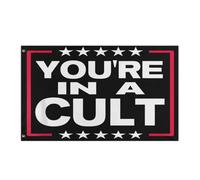 Drapeau De Vacances Résistants Aux Intempéries Drapeaux Vous Êtes Dans Une Secte Décoratifs Suspendus Fanion Pour Fête Restaurant Célébration 90X150Cm