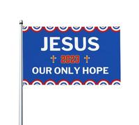 Drapeau De Vacances Résistants Aux Intempéries, J'Aime Jésus-Christ Jésus Que Dieu Bénisse Mon Amérique Décoratifs Bannière Extérieure Pour Restaurant Bar Drapeaux 90X150Cm