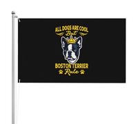 Drapeau de Vacances Tous les chiens sont cools, mais les Drapeaux 90X150cm | Résistant à la Décoloration Bannière Extérieure Décoratifs Drapeau de Jardin pour Bar Balcon manif terriers sont les