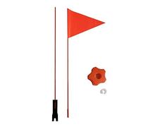 Drapeau de vélo avec hauteur réglable de 2,1 m en fibre de verre et polyester résistant aux déchirures