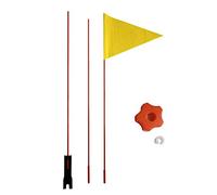 Drapeau de vélo avec hauteur réglable de 2,1 m en fibre de verre et polyester résistant aux déchirures