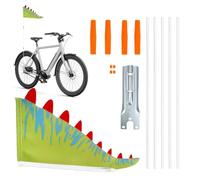 Drapeau de vélo Bande dessinée réfléchissante Dinosaure arrière de | Enfants Drapeau Arrière Pour Trail En Plein Air Résidence Trajets Route Camping Urbain Parc Cyclisme Montagne