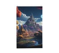 Drapeau de ville fantastique de 0,9 x 1,5 m, double face, ne se décolore pas, drapeau de bienvenue avec bannière extérieure en laiton pour décoration de cour, porche, pelouse