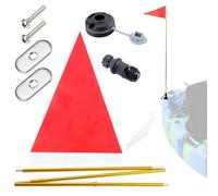 Drapeau de visibilité pour Kayak - Drapeau de sécurité avec tige porte-étendoir pliable, base stable, accessoire léger, facile à installer, pour yachts, canoës et bateaux | Bandieraa
