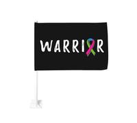 Drapeau de voiture/camionnette de sensibilisation aux maladies rares, 30 x 45 cm, double face, protection solaire, 30 x 45 cm.