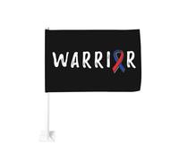 Drapeau de voiture/camionnette « Sensibilisation aux malformations cardiaques congénitales » (12 x 18 pouces), double face, avec clip de fenêtre, protection solaire.