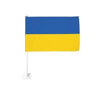 Drapeau de voiture de 30,5 x 45,7 cm, drapeau de l'Ukraine double face, parfait pour les festivals, les célébrations, les défilés, les voyages