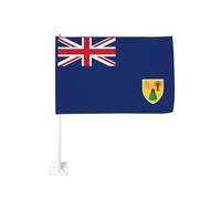 Drapeau de voiture de 30,5 x 45,7 cm, drapeau double face des îles Turques et Caïques, parfait pour les festivals, les fêtes, les défilés, les voyages