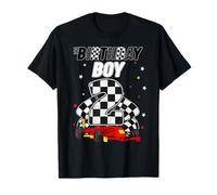 Drapeau de voiture de course pour 2e anniversaire garçon T-Shirt